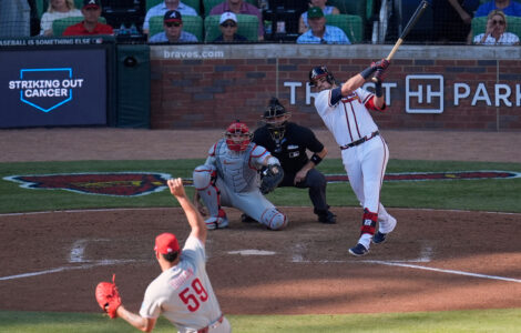 APTOPIX Phillies Braves Baseball
